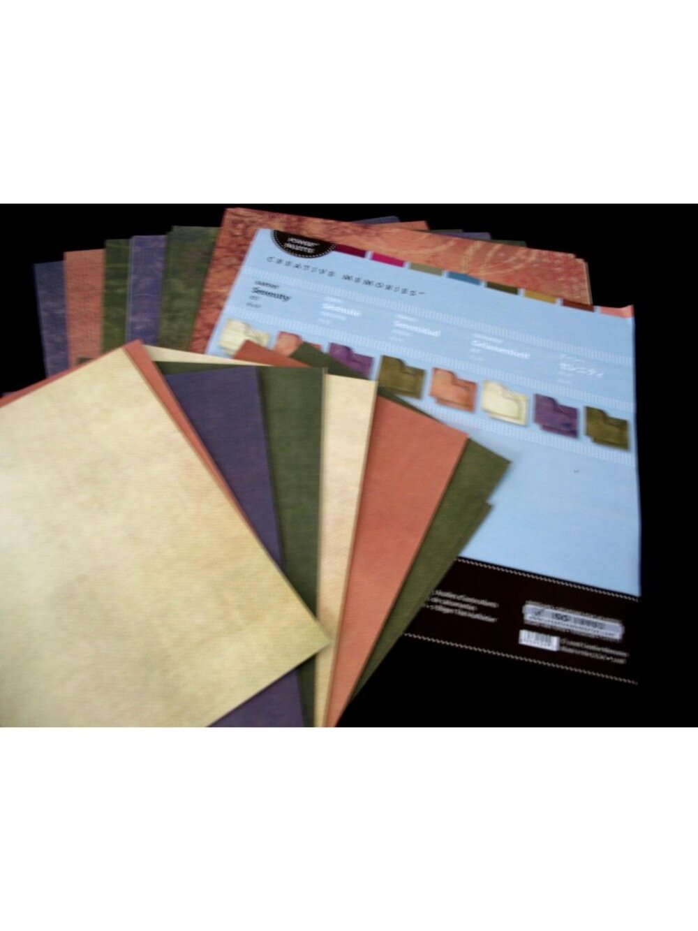 NIP 1 Creative Memories Power Palette Earthy Serenity 8x8 Scrapbook Album Kits